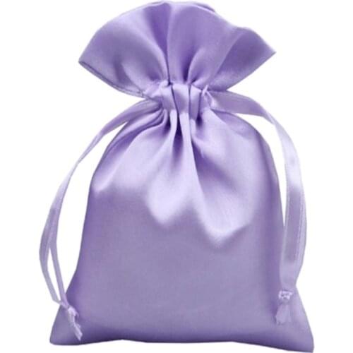 100pcs free shipping Satin drawstring jewelry pouches Satin gift bag for bracelet bangle packaging
