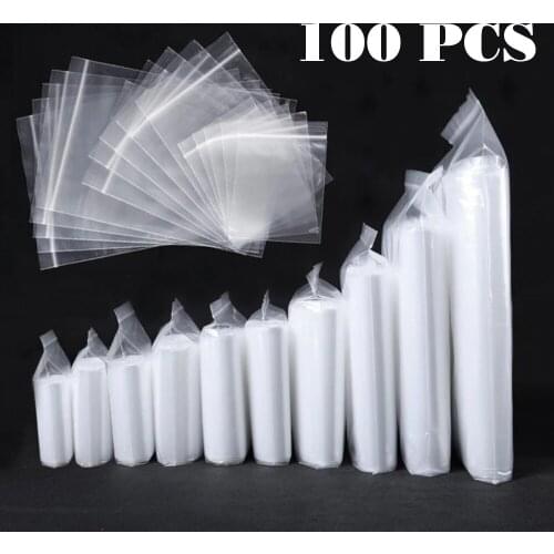 100PCS/Lot Diamond Painting Accessories Transparent Plastic Self Sealing Bag Storage For Drills Clay Seasoning Embroidery Tools