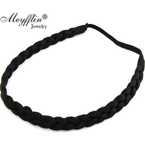2021 Fashion Braid Wig Headband Hairband Hair Accessories Head Jewelry Wedding Hair Jewelry