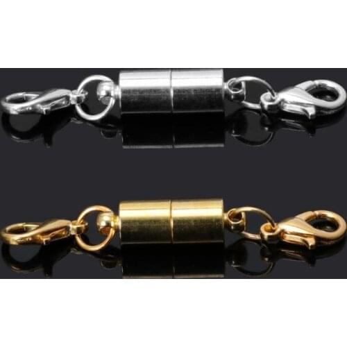 5Pcs/Set 2021 Hot-Selling Unisex Fashion Simple DIY Cylindrical Necklace Magnetic Clasp Creative Bracelet Magnet Clasp Accessory