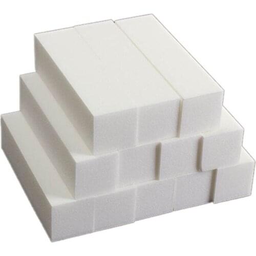 5pcs/lot Nail Buffer Block White Nail Polish Nail Art Tools Manicure Pedicure Acessorios Sand Surface Sponge lixa de unha maniku