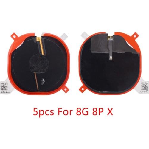 5pcs/lot For iPhone X 8 8 Plus NFC Chip Wireless Charging Charge Panel Coil Sticker Flex Cable Ribbon