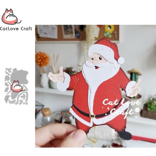 Catlove Christmas Santa Claus Metal Cutting Dies Scrapbooking Stencil Die Cuts Card Making DIY Craft Embossing New Dies For 2020