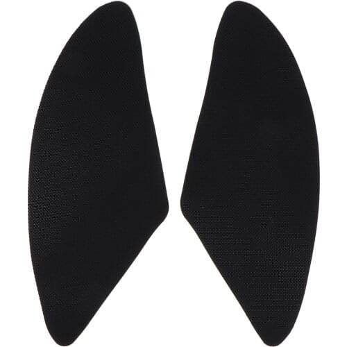 Motorcycle Black Rubber Tank Traction Pad Side Gas Knee Grip Protector