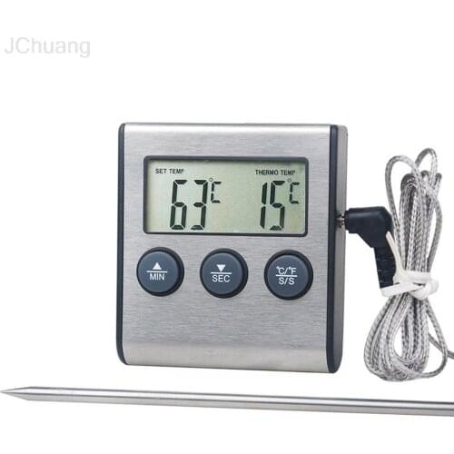 Tp700 Digital Remote Wireless Food Kitchen Oven Thermometer Probe For BBQ Grill Oven Meat Timer Temperature Manually Set