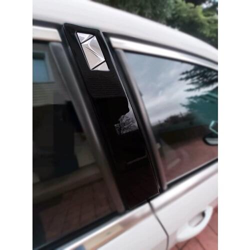 For Citroen DS4 Window Trim Decors Carbon Fiber - Piano Black - Silver - Red - White Frame Decorative Accessories Set