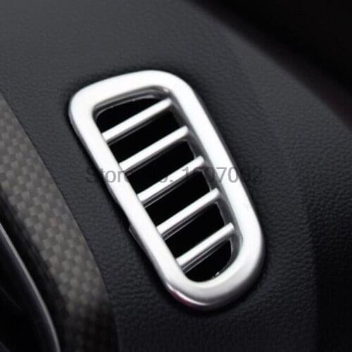 For Renault Kadjar 2016 ABS Chrome Matte Car Air Conditioning Vent Frame Outlet Output Trim Cover Sticker Interior Accessories