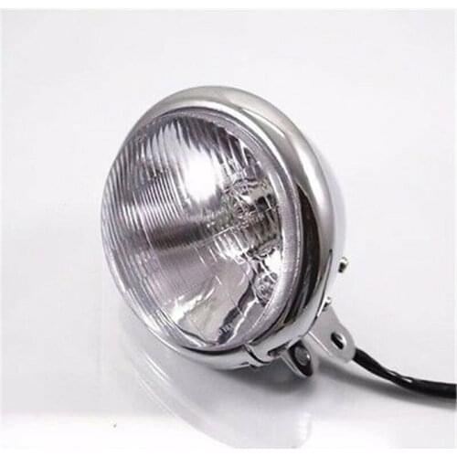 Chrome Motorbike Cafe Racer Cruiser Headlight Headlamp VT VTX VN Boulevard XV