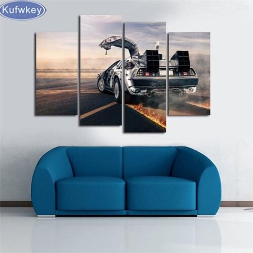 Sports Car diamond Canvas Painting,diamond painting 4pcs/set,5d diamond embroidery mosaic painting home decor