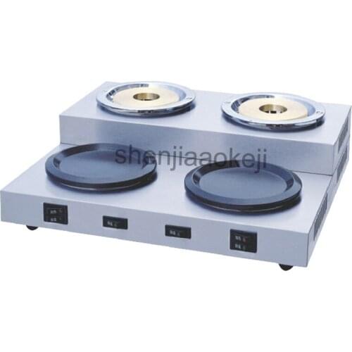 Commercial Stainless Steel Double pot coffee stove Electric coffee boiler restaurant cafe insulation heating equipment 220v