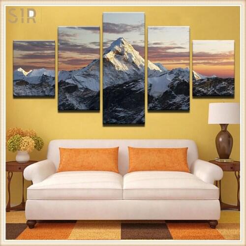 Beautiful Scenery HD Printed 5 Piece Canvas Art Scenery Painting Wall Pictures for Living Room Home Decor Anime Poster Wall Art