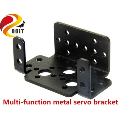 SZDOIT Metal Multifunction Standard Servo Bracket 2mm Pan&Tilt Bracket For RC Robotic Arm Part