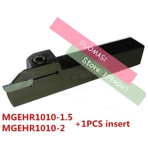 MGEHR1010-1.5/MGEHR1010-2 fitted with 1PCS MGMN150/MGMN200 insert to Cutting stainless steel and steel,CNC Grooving Tool Holder