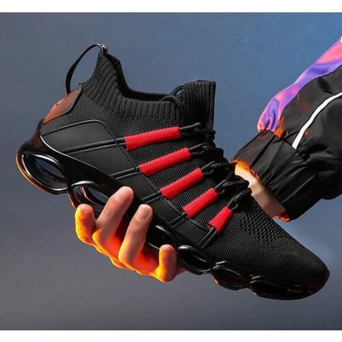 Mens casual shoes 47 yards running shoes fashion sports shoes increased large size mens shoes red comfortable breathable