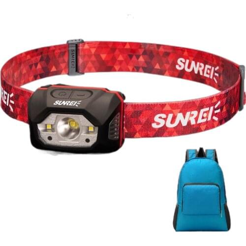 The head-mounted headlight glare night fishing inductive charging bright fishing dedicated 18650 lithium