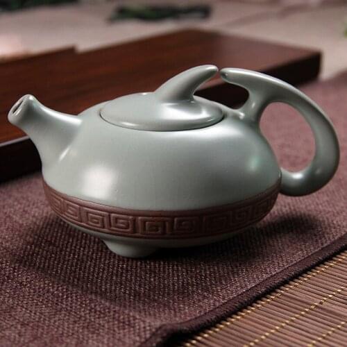Wholesale Ru kiln kettle Kung Fu tea set accessories ceramic pots