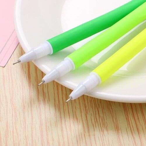 20 PCs Neutral Pen Creative for Wholesale Grass Gel Ink Pen Cute Student Soft Signature Pen Writing Tools Office Supplies