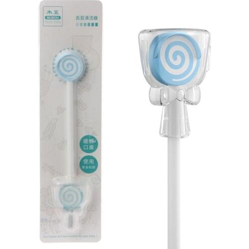Lollipop Baby Tongue Cleaning Brush Child Tongue Scraper Cleaner Baby Care Christmas Baby Kids Gift