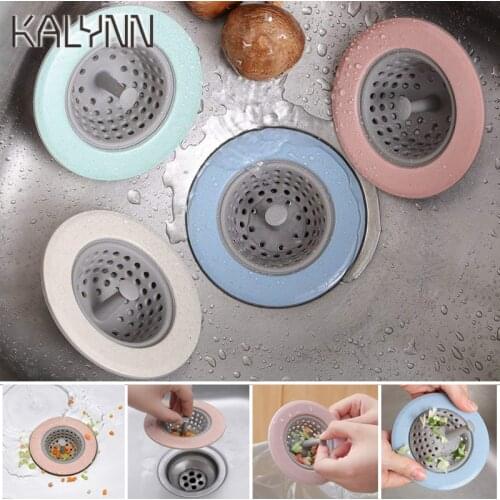 Blue Silicone Kitchen Sink Straine Sink Floor Drain Cover Anti-clogging Filter Sewer Anti-Miscellaneous Shower Hair Sewer Filter