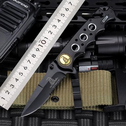 ToughKeng COBRA Folding Blade Knife Aluminum Alloy Handle Pocket Outdoor Tactical Knives Hunting EDC Tools