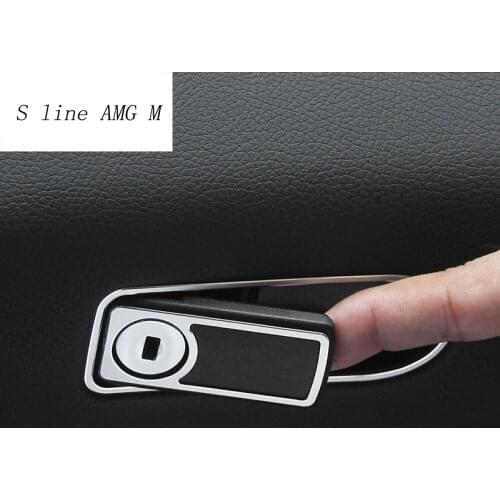Car Styling Interior Toolbox Handle stickers Decoration Trims frame Cover sequins For Mercedes Benz C Class W205 GLC Accessories
