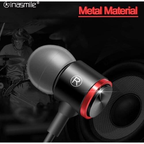 Heavy bass stereo earphones with MIC wire controlled HIFI earphones 3.5mm Type-C wired earphones for Phone Xiaomi Samsung Huawei