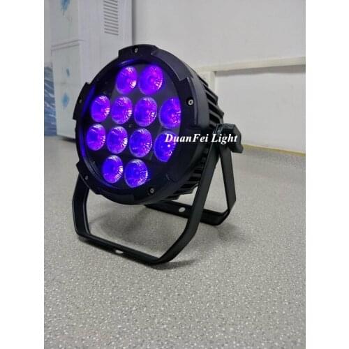 16pcs Outdoor battery power par led 12x12w rgbwa uv 6 in 1 DMX Par Can Ip65 UpLighting with wifi phone control