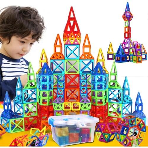 184pcs-110pcs Magnetic Building Blocks Toys Educational Magnetic Tiles Set for Boys/Girls Stacking Blocks for Toddler/Kids (BOX)