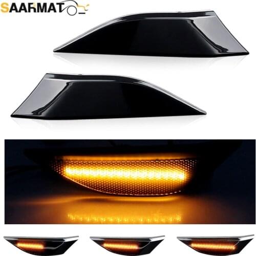 2Pcs LED Side Marker Turn Signal Light Dynamic For Porsche 718 Boxster 981 982 Cayman Cayenne 911 Carrera GTS 4S RS Turbo 991