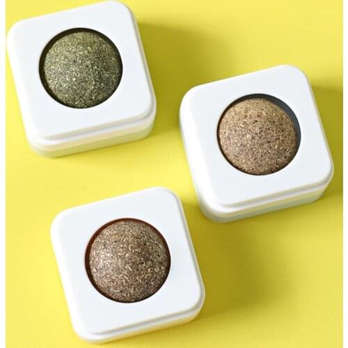 3 Styles Kitten Chew Toys Mint Ball Playing Pet Toy Worm Gall Fruit Toys Cat Cleaning Teeth Increase Appetite Cat Supplies