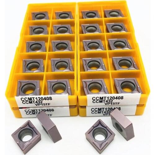 CCMT120408 VP15TF stainless steel cutting tool carbide insert CCMT 120408 lathe tool high quality CNC parts tool turning insert