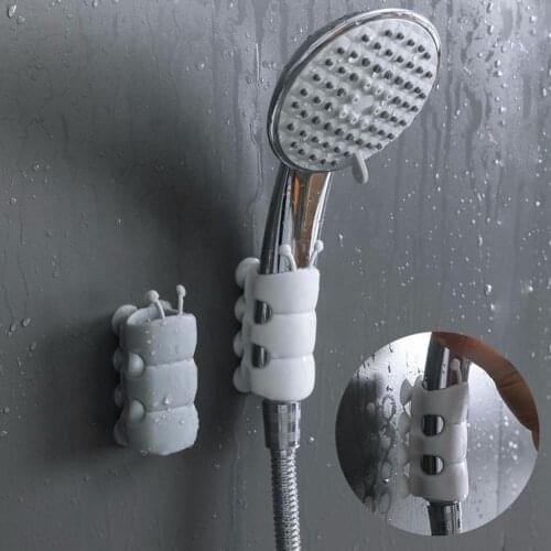 Shower Head Holder Suction Cup Movable Shower Bracket Mount Punch-free Bathroom Shower Head Wall Rack Stand Bathroom Accessory