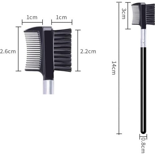 Eyebrow Brow Comb Dual Definer Grooming Lash Brush Eye Makeup Eyelash Double Eyebrow Brush Premium Angled Eye Brow Brush