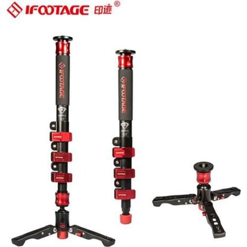IFOOTAGE COBRA 2 A120/C180 C120/C180 Monopod Professional Carbon Fiber/Aluminum DSLR Camera Video Monopod Tripod k5 Fluid Head