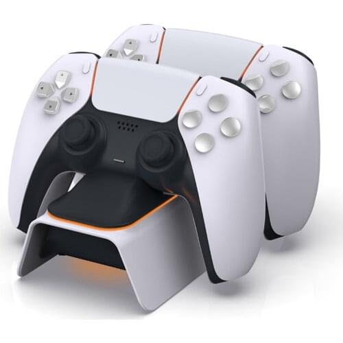 For PS5 Game Controller Dual Charger Station Wireless Gamepad Joystick Power Dock Cradle Charging Holder For Sony Playstation 5