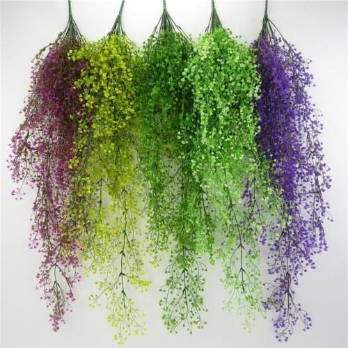 Artificial Hanging Plant Plastic Vine Artificial Vine Decorative Hanging Vine Faux Garland For Balcony