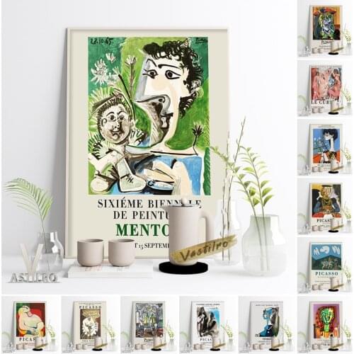 Pablo Picasso Exhibition Museum Poster The Weeping Woman Cubism Canvas Painting Abstract Art Gallery Decor Prints Wall Picture