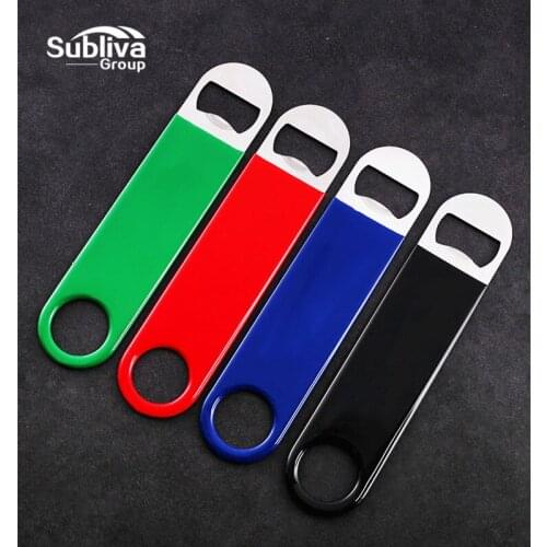 Best Promotion Top Seller 1PC Multifunction Bottle Opener Large Stainless Steel Flat Bottle Opener Tool Bar Beer Wine Openers