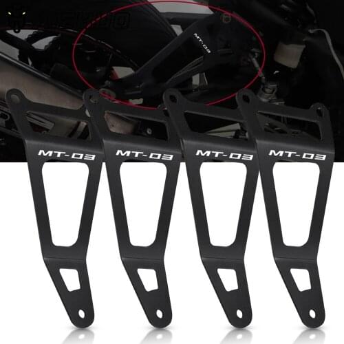 MT03 Motorcycle Accessories Rear Foot Peg Footrest Blanking Plate FOR YAMAHA MT-03 MT 03 2015-2021 2020 2019 2018 2017 2016 LOGO