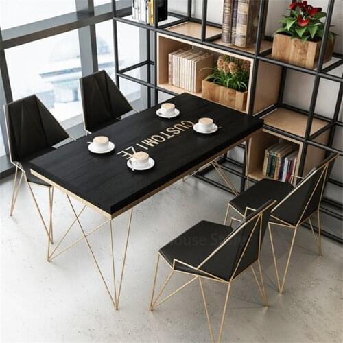 Modern Solid Wood Dining Room Set Dining Chairs for Dining Rooms Coffee Shop Table Chair Combination Simple Casual Table Chairs