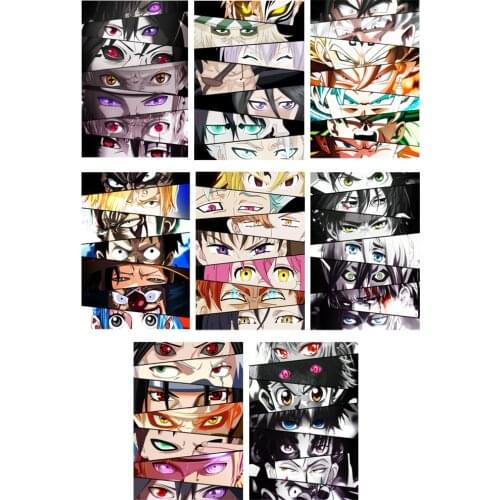 Hot sale 8 models Anime Eyes iron on patches for clothes custom patches Sticker on clothes heat transfer vinyl