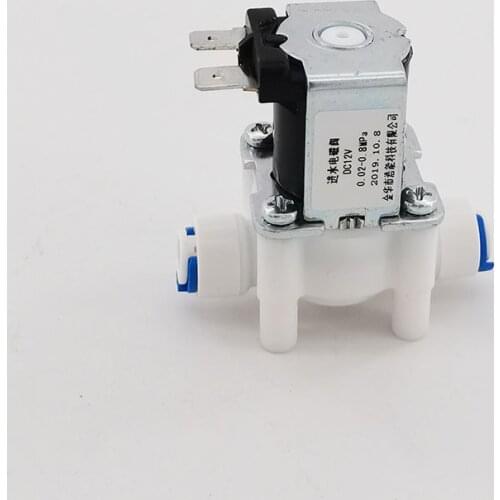 Food grade 12v 24v water solenoid valve drinking water plastic valve 1/4 & 3/8 port fast connection