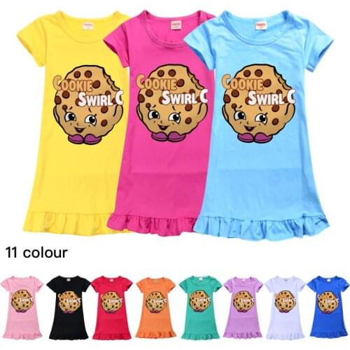 Girls Dress Girls COOKIE SWIRL C Girl Cartoon Pajamas Childrens Home Clothes Baby Clothing Summer New Dresses