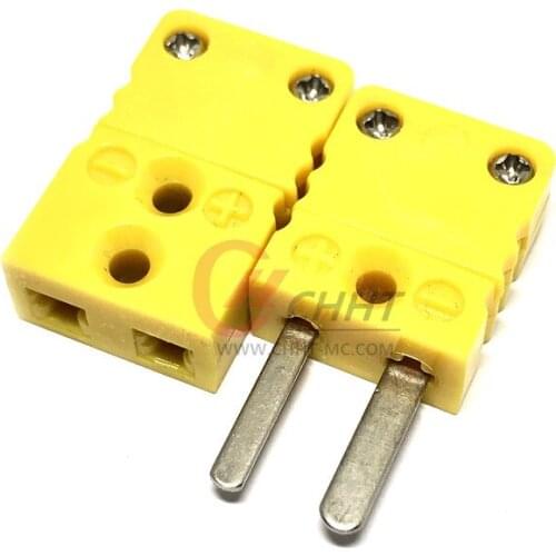 K-Type Flat Pin Panel Thermocouple Mini Connector