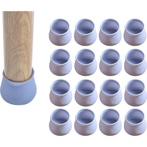16pcs Table Chair Leg Silicone Cap Pad Furniture Feet Cover socks Floor Protector Non-slip Table Chair Mat socks Foot Protection