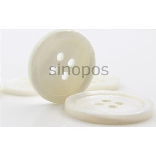 Thin edge 4-holes round shape shell button, 9mm-25mm natural color shirt buttons , SP01