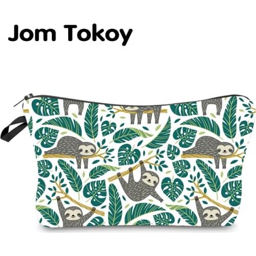 Jom Tokoy Water Resistant Makeup bag Printing sloth Cosmetic Bag Organizer Bag Women Multifunction Beauty Bag hzb969
