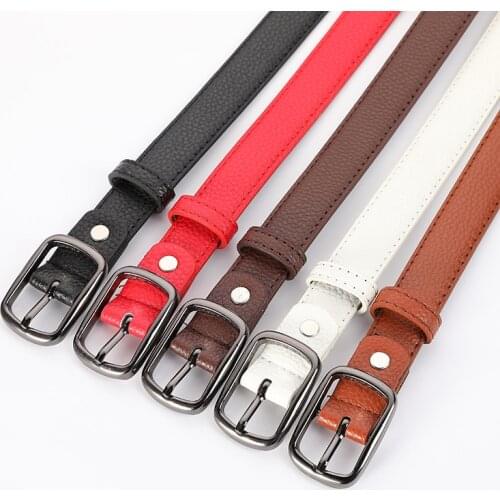 Ladys Belt Simple Joker Fashion Decorative Casual Korean Belt Fashion PU Leather Pin Buckle Jeans Belt