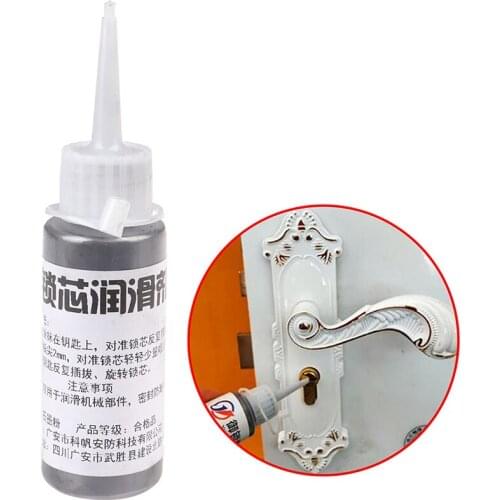 2Style 60ml Graphite Non Toxic Lock Lubricant Gate Multifunction Locksmith Supplies, Use In Gate Lock, Safety Lock Set