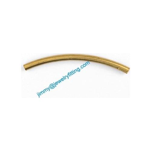 2013 New Jewelry findings Brass Bent Tubing tube spacer tube beads spacer bar for bracelet 2*31mm